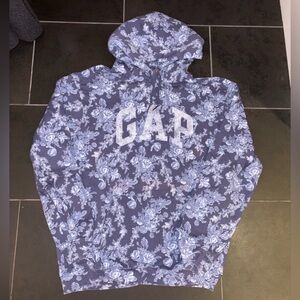 LoveShackFancy x Gap collab hoodie in blue floral size L